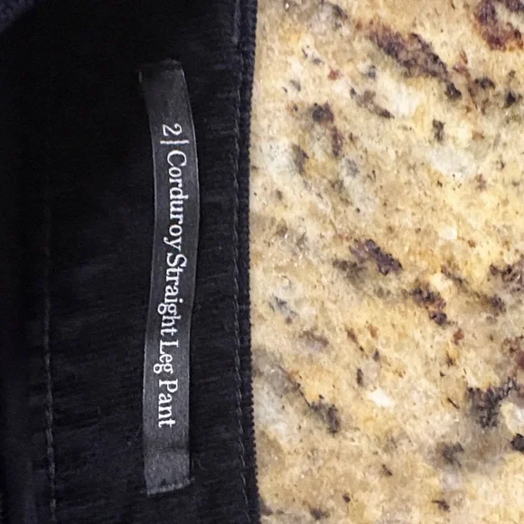 Talbots size 2 Black Corduroy Pants - Picture 2 of 8